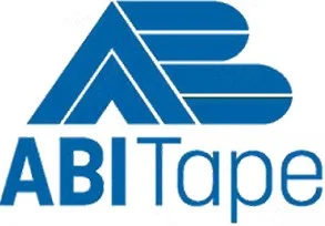 Logo of ABI Tape featuring a stylized blue 'A' and 'B' with the company name written below.